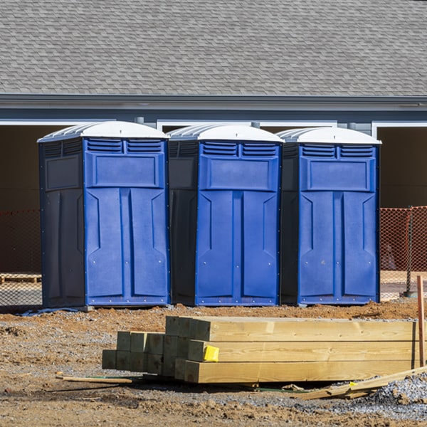 how often are the porta potties cleaned and serviced during a rental period in Marianna